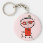 Happy Pig Keychain by Krize Porte-clé