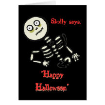 happyhalloweenskellie, "Halloween heureux", "Happ… Carte De Vœux