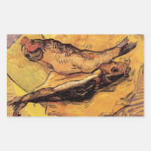 Harengs bouffis (poissons) par Van Gogh Autocollants