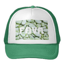 Haricots de fève frais casquettes