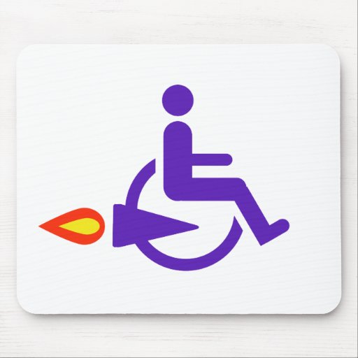 Harldy a handicapé tapis de souris