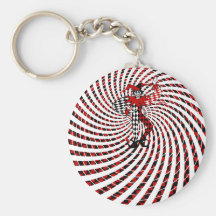 Harlequin Keychain étourdi Porte-clé