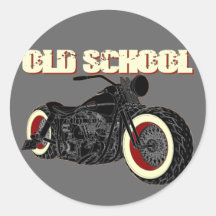 Harley Davidson - Old School Bobber-3 Autocollants