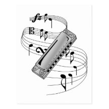 Harmonica Carte Postale