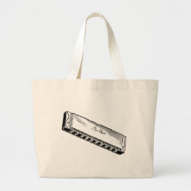 Harmonica/harpe de bleus sac fourre-tout