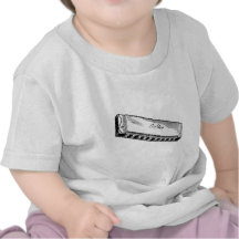 Harmonica/harpe de bleus t-shirt
