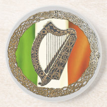 Harpe celtique dessous de verre