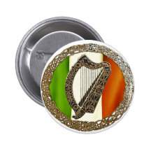 Harpe irlandaise badges avec agrafe
