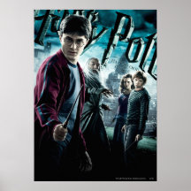 Harry Potter avec Dumbledore Ron et Hermione 1 Affiche