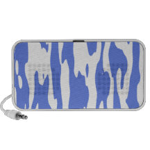 Haut-parleur bleu de peinture