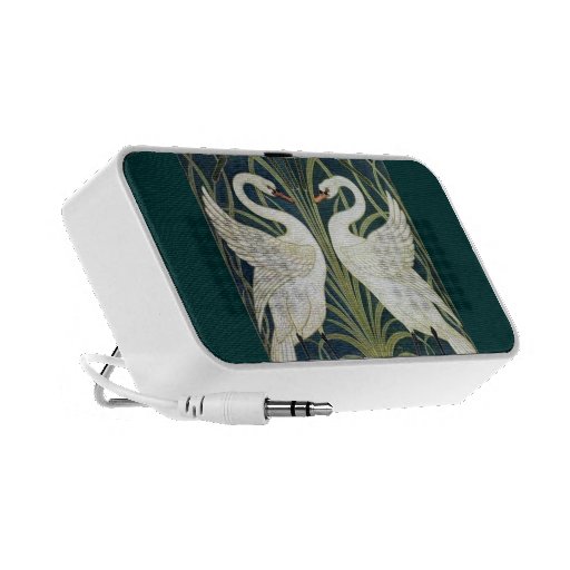 Haut-parleur de papier peint de cygne et de précip
