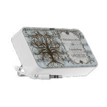 Haut-parleur d'iPod d'anniversaire d'arbre de remo