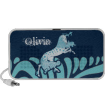 Haut-parleur d'iPod de cheval de remous de licorne