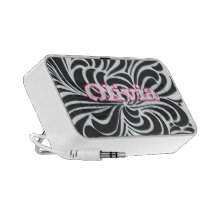 Haut-parleur portatif d'iPod de remous rose