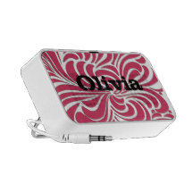 Haut-parleur portatif d'iPod de remous rose