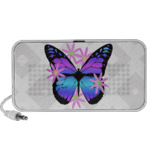 Haut-parleurs de griffonnage de papillon