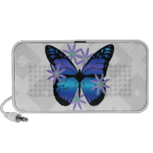 Haut-parleurs de griffonnage de papillon