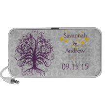 Haut-parleurs d'iPod d'anniversaire d'arbre de rem