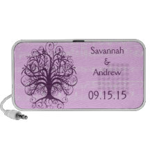 Haut-parleurs d'iPod d'anniversaire d'arbre de rem