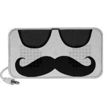 Haut-parleurs drôles de moustache
