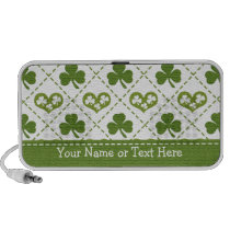 Haut-parleurs portatifs de shamrock personnalisés haut-parleurs