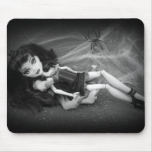 Haute poupée Mousepad de sorcière de Halloween de  Tapis De Souris