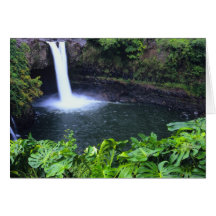 Hawaï, grande île, Hilo, automnes d'arc-en-ciel, i Carte De Vœux