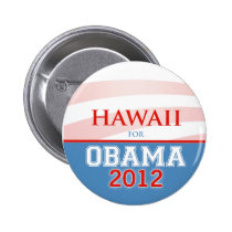 HAWAÏ pour Obama 2012 badges publicitaires