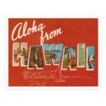 Hawaï vintage carte postale
