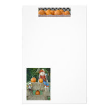 Haybales, Pumpkins&Scarecrow Papier À Lettre Customisé
