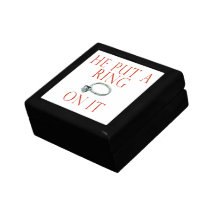 He Put a Ring on It Trinket Boxes