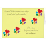Heart-Paw_ "empreintes de pas sur le coeur" choien Carte De Vœux