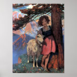 Heidi par la copie de Jessie Willcox Smith Affiches