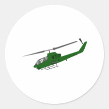 Hélicoptère militaire autocollants ronds