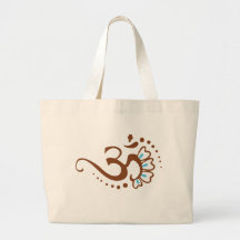 Henné floral OM Sacs De Toile