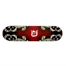 Henné gothique de planche à roulettes