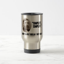 Henry David Thoreau simplifient simplifient la cit Tasse À Café