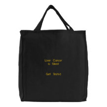 Hepatitis B Awareness Embroidered Tote Bag