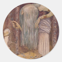 HERBE de John Bauer TROLL Autocollant