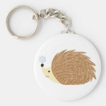 Hérisson Keychain d'hiver Porte-clés