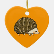 Hérisson mignon ornements de noël