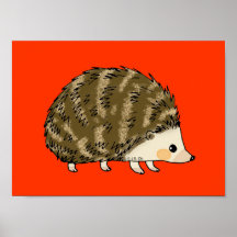 Hérisson mignon posters