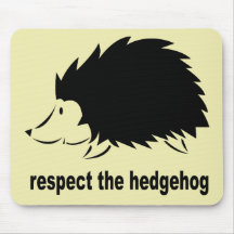 Hérisson - respectez le hérisson tapis de souris