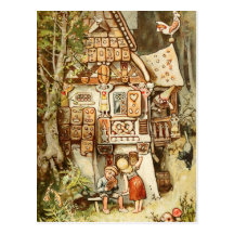 Hermann Vogel - Hansel et Grethel Carte Postale