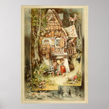 Hermann Vogel - Hansel et Grethel Poster