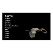 héron cartes de visite personnelles