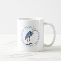 Hérons bleus tasses à café
