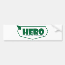 Héros de l'environnement adhésif pour voiture