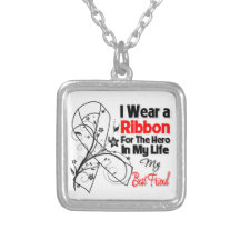 Héros de meilleur ami dans mon cancer de poumon de collier personnalisé