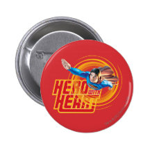 Héros de Superman avec le coeur Badge